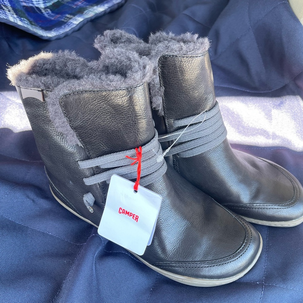 Camper Peu leather ankle boots